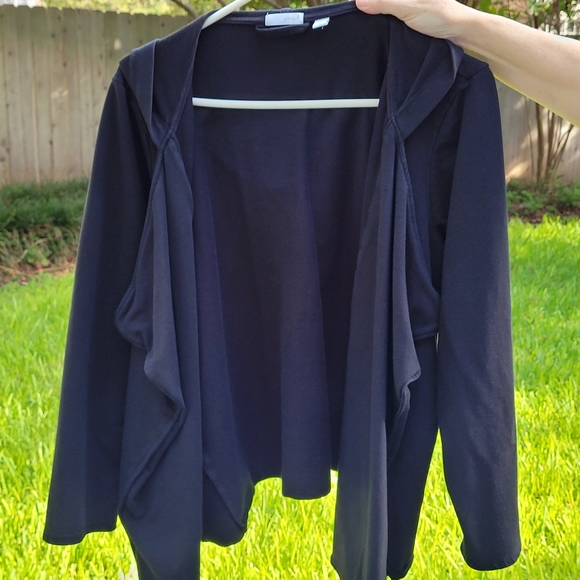 PUREJILL Draped Open Front Cardigan - Picture 1 of 10